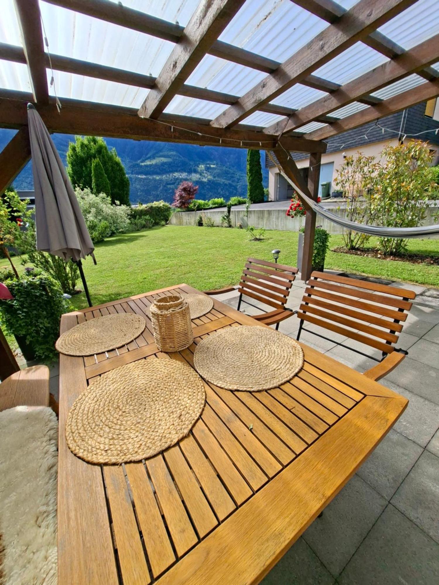 Garten-Wohnung Eschen Buitenkant foto