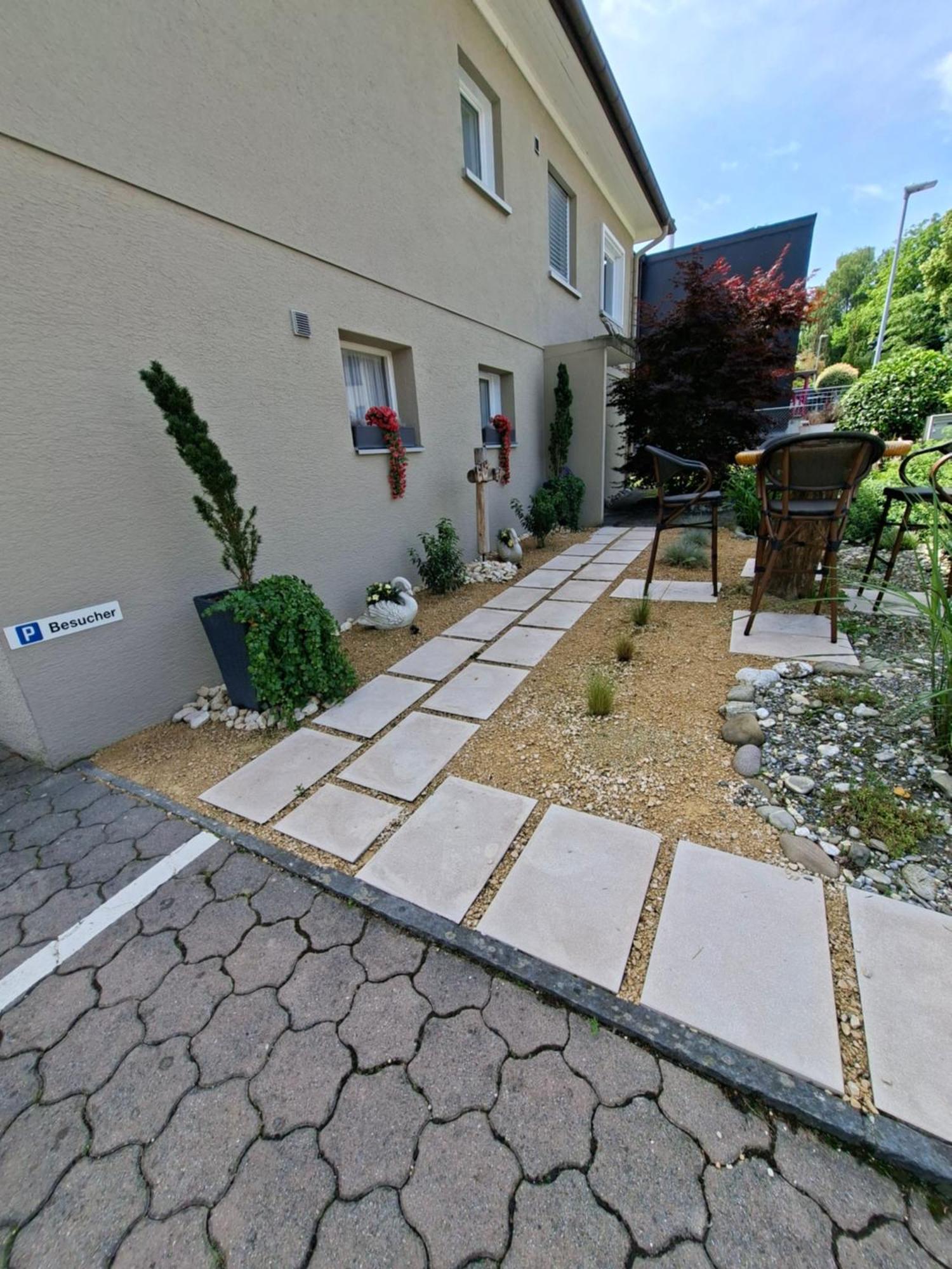 Garten-Wohnung Eschen Buitenkant foto